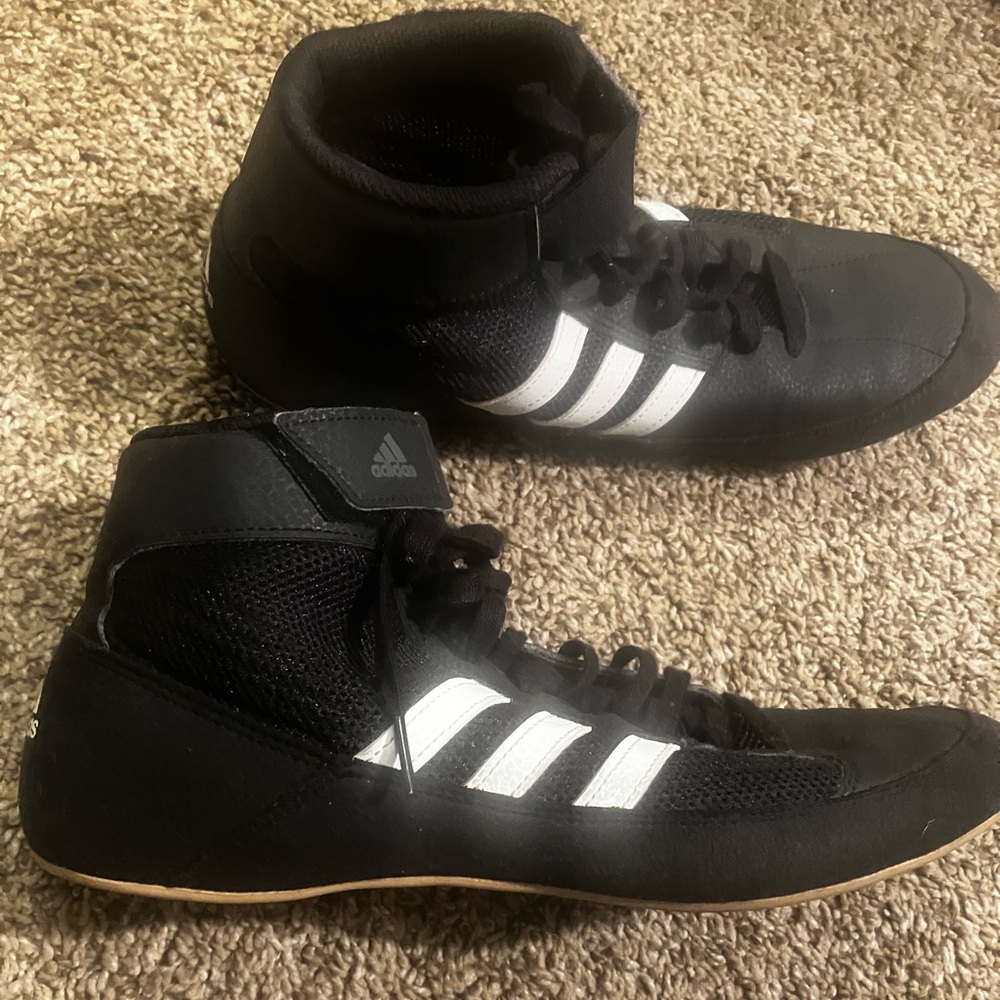 Adidas Black High-Top Athletic Shoes